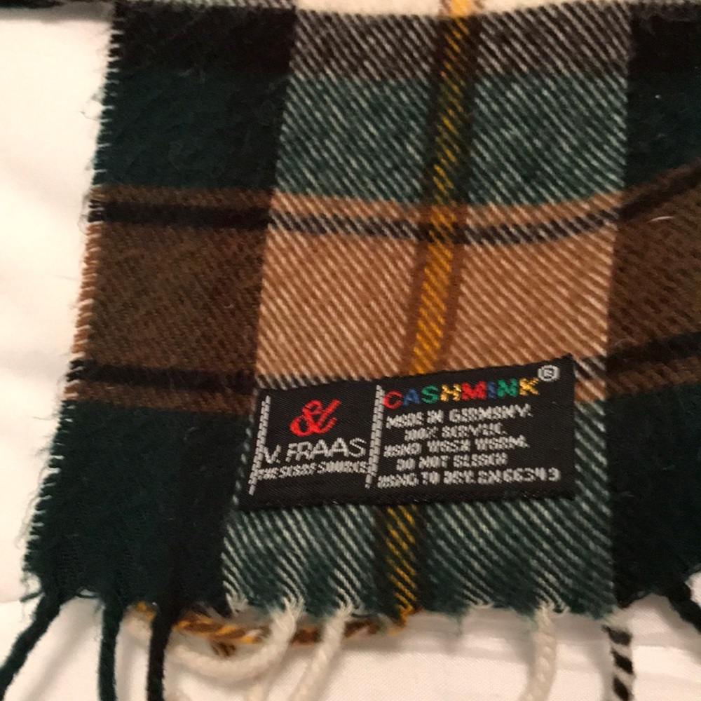 Plaid scarf 52” long